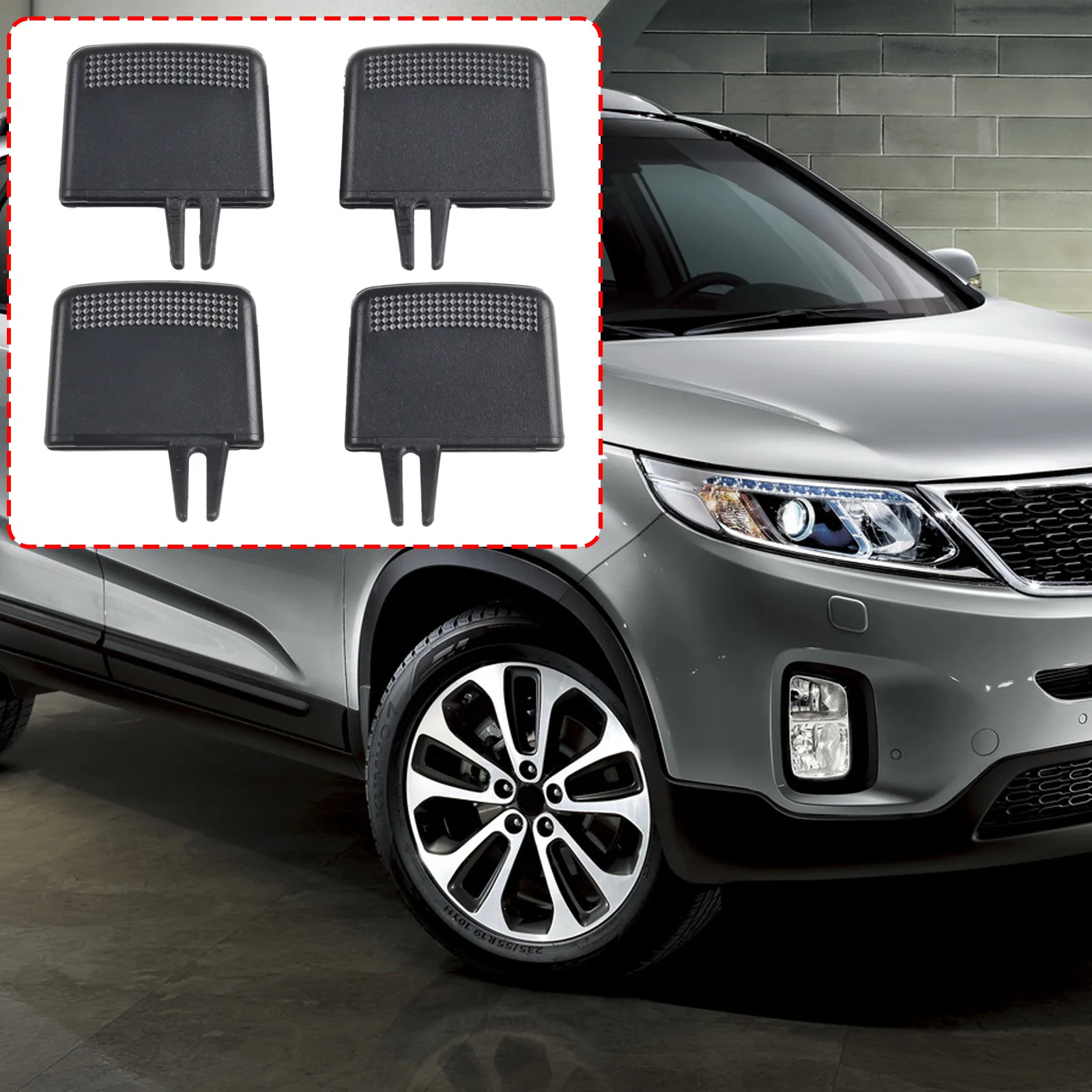 

Outlet Tab Air Vent Tab Auto Parts Black Car Accessories Left Plastic Right Set Left For Kia Sorento 2009-2014