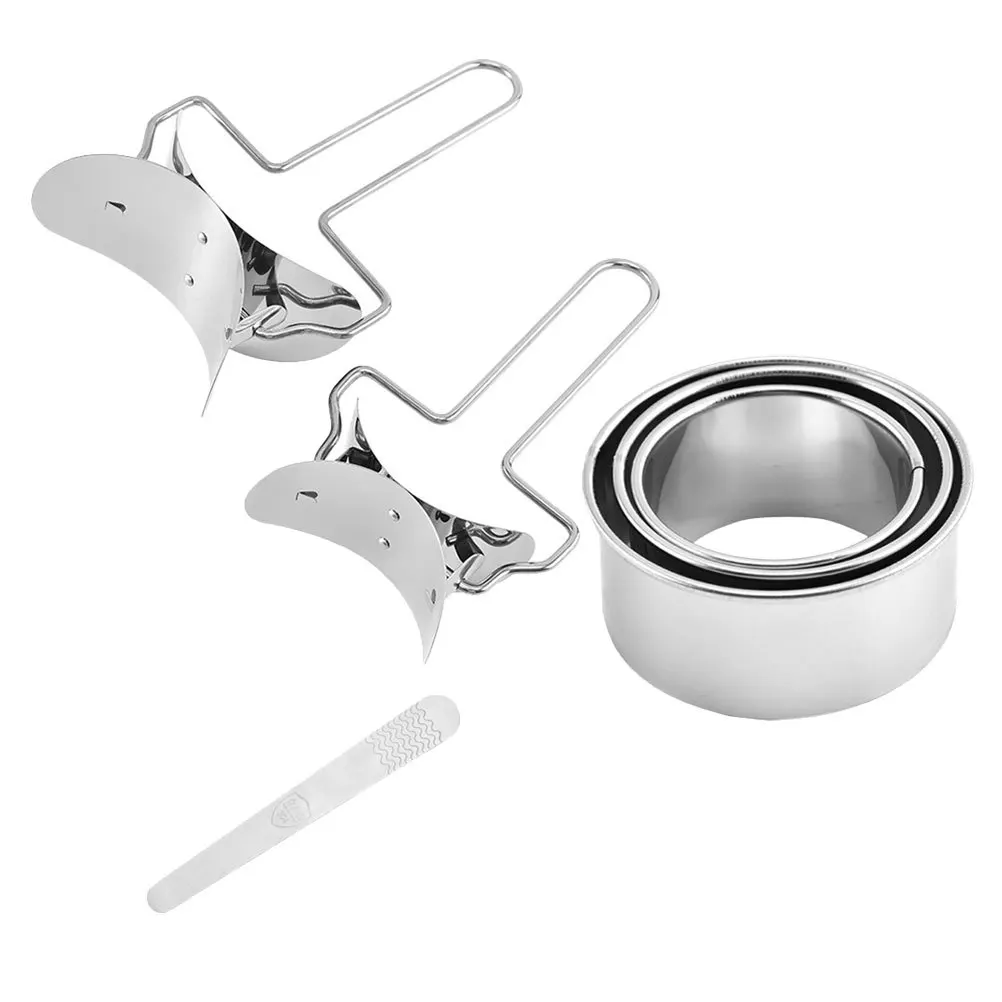 

1Set Stainless Steel Dumpling Skin Cutter Multi Functional Mold for Dumplings Wontons Pie Wrappers Kitchen Cooking Tool