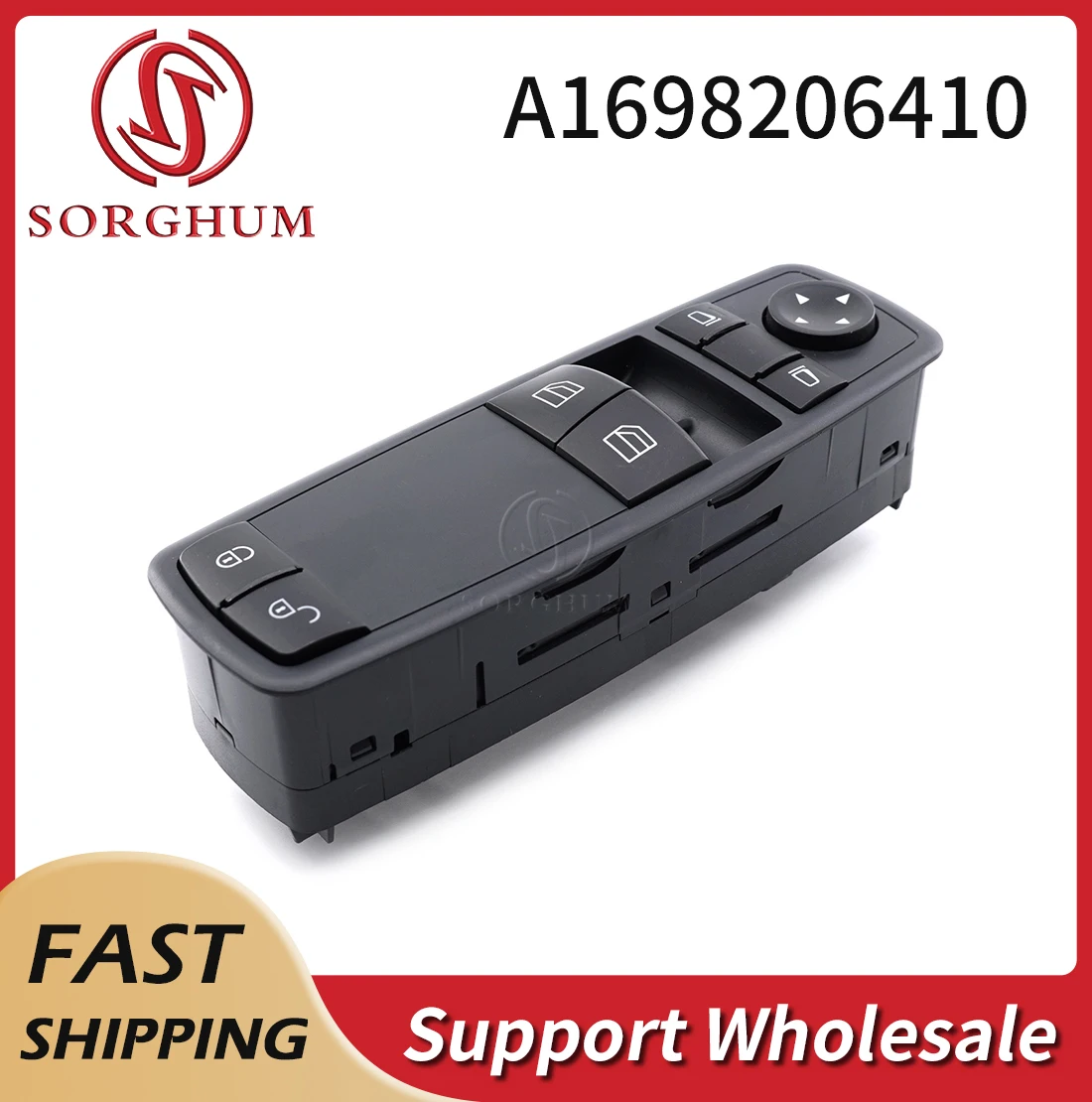 Sorghum A1698206410 Master Electric Power Window Control Switch For Mercedes Benz Class A B W169 W245 A160 A180 B200 A1698206510