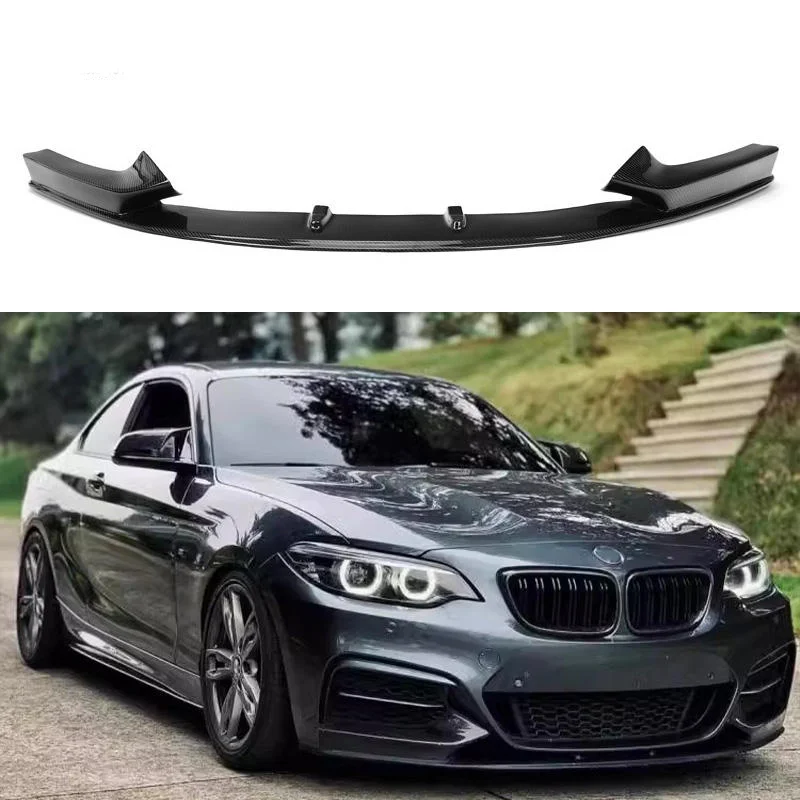 F22 F23 M Sport MP Style Carbon Fiber Front Lip Front Bumper Lip Splitter for  2 Series F22 2014-2019