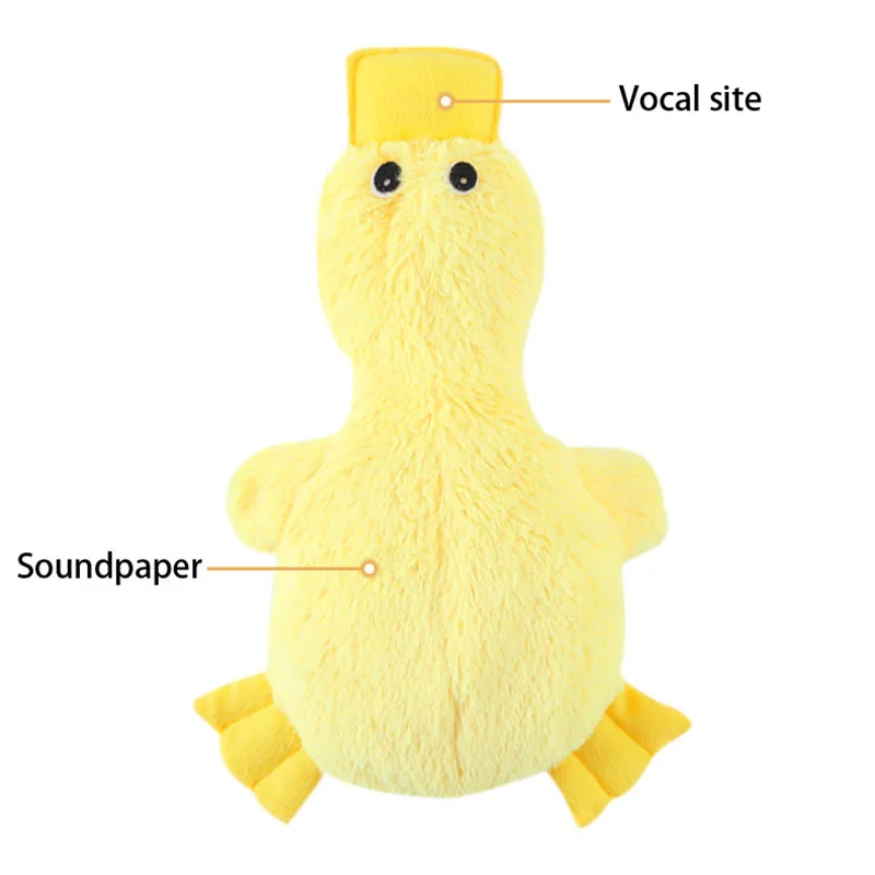 Dog Plush Toys Duck Interesting Behavior Squeaky Stuffed Soft Toys Moving Noise Walk Dog Training Supplies Puppy Accesories