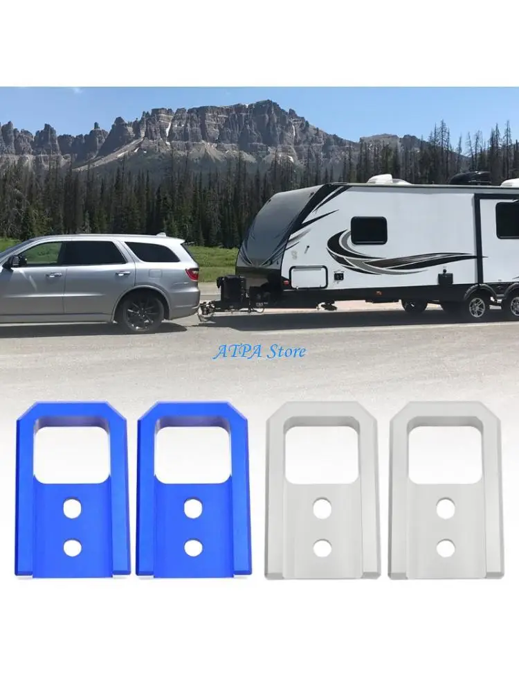 U13C Pair T6061 Aluminum Front Tow Hooks Visibility Enhanced Tow Hooks Strong Front Tow Hook Upgrades for Multiple Vehicle