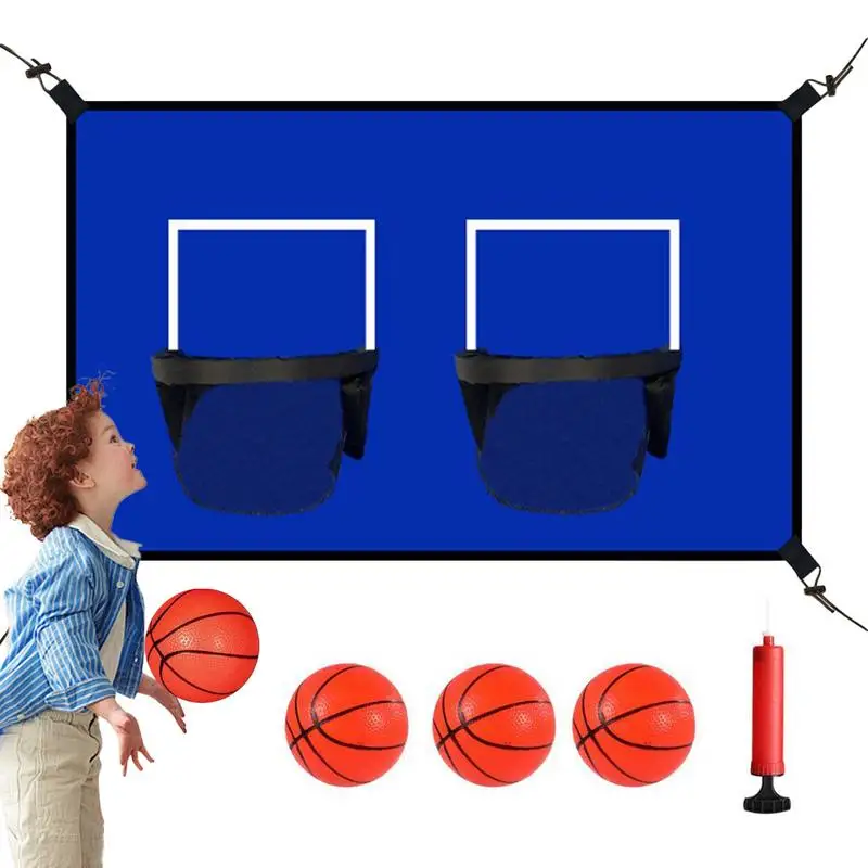 

Trampoline Basketball Hoop Attachment Trampoline Basketball Hoop For Dunking Shock-Absorbent Outdoor Sports Accessories For