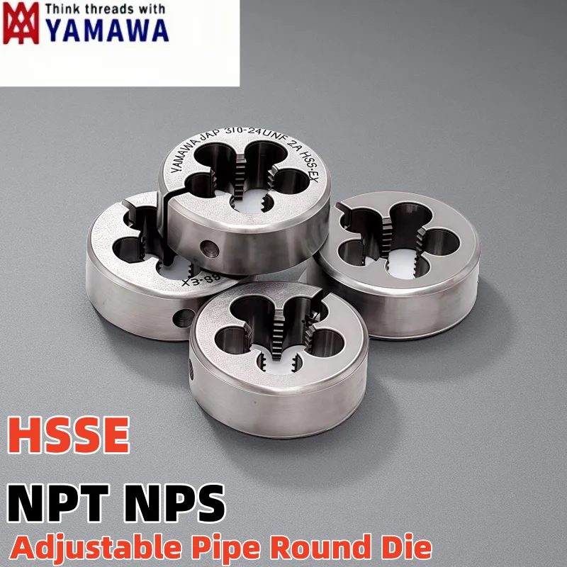 

1PCS HSSE YAMAWA Adjustable American pipe round Die NPT NPS 1/16-27 1/8-27 1/4-18 3/8-18 1/2-14 AR-D Screw Thread Threading Dies