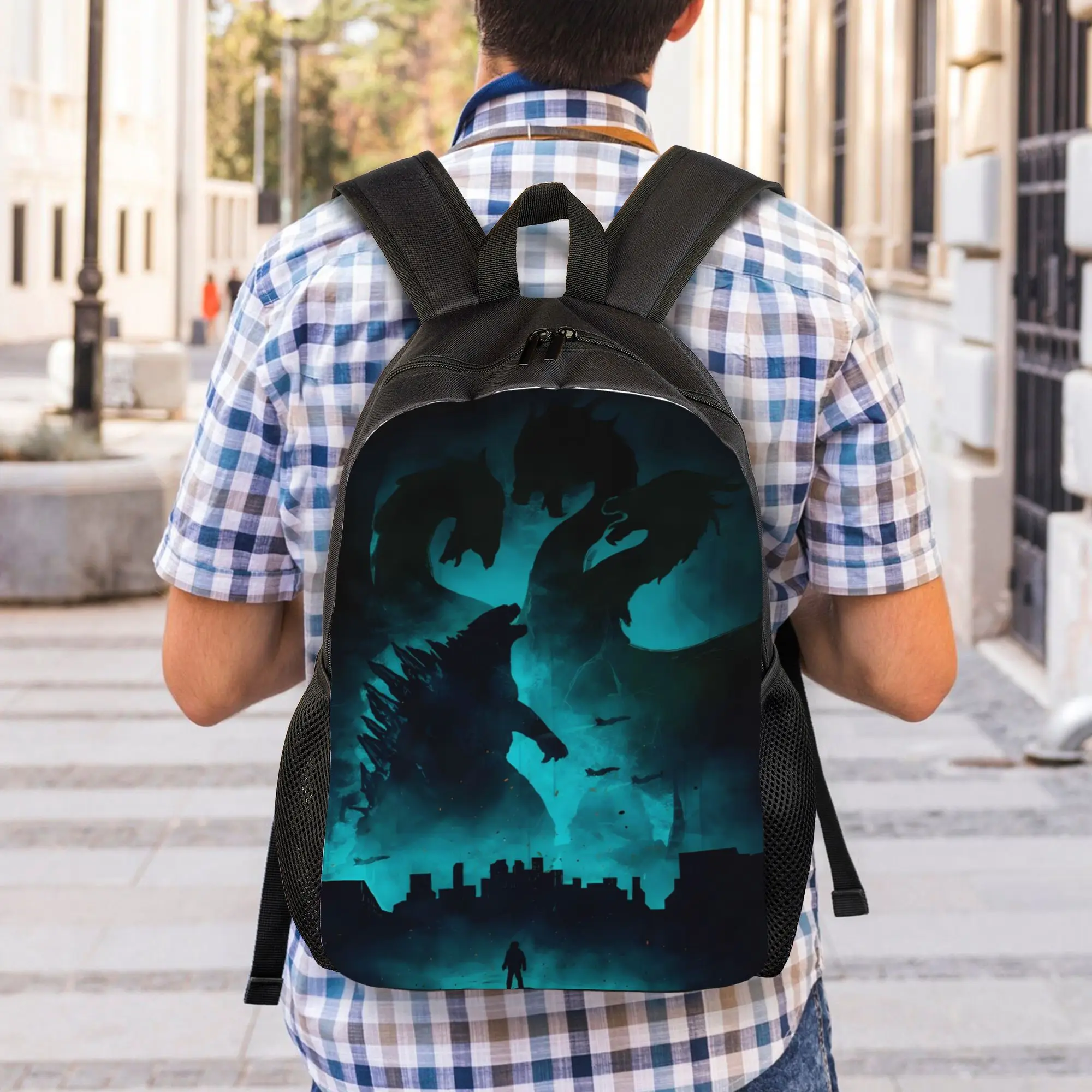 1Piece Godzilla Rucksack King Ghidorah Backpack New Semester Begins view 5