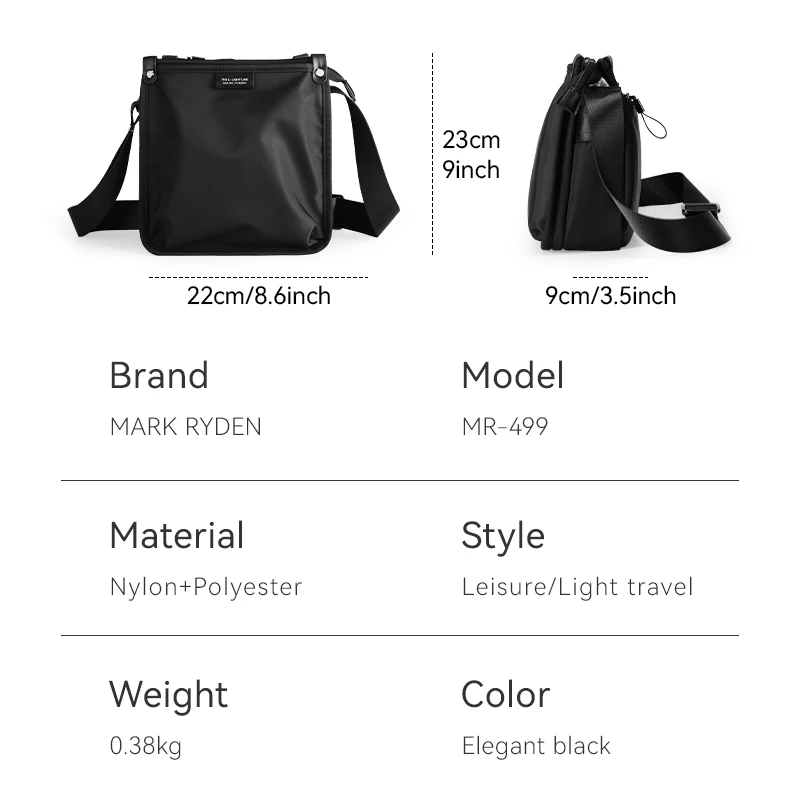 Mark Ryden crossbody bags for men designer luxury bag messenger bag mens crossbody bag leather messenger bag bolsos para hombre