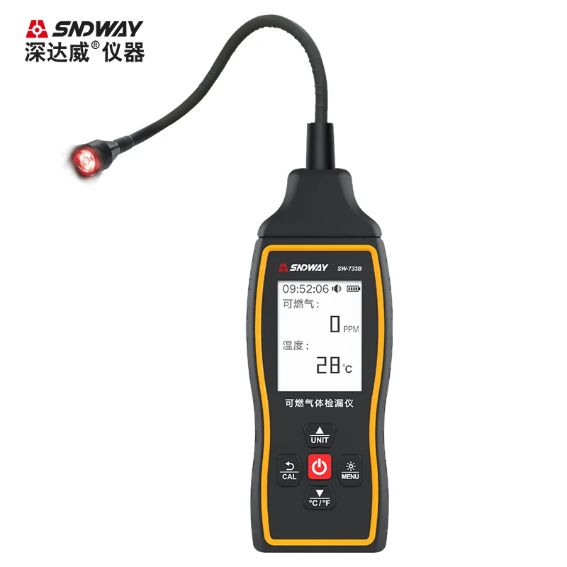 Imagem -05 - Sndway-autônomo Gás Vazamento Detector Lifepo4 Gás Vazamento Alarme Gás Natural Vazamento Bateria de Lítio Sw733b