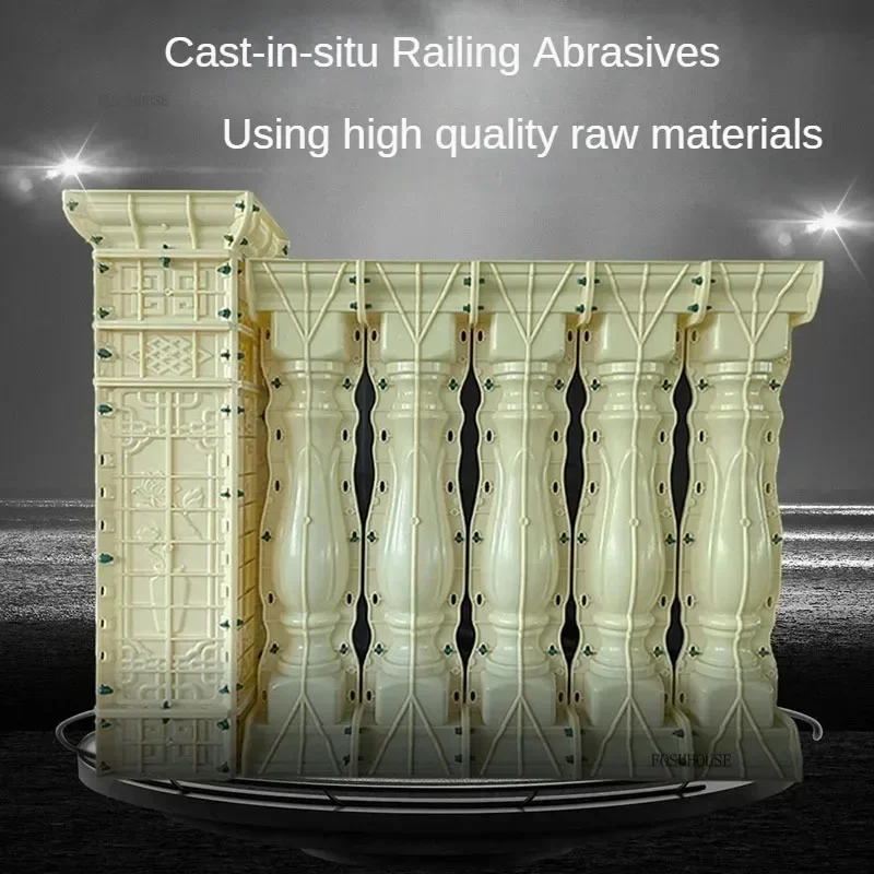 

Утолщенная форма для римской колонны из АБС-пластика, европейская вилла, перила для балкона, перила для вазы, колонна, форма для садового забора, литые цементные формы на месте