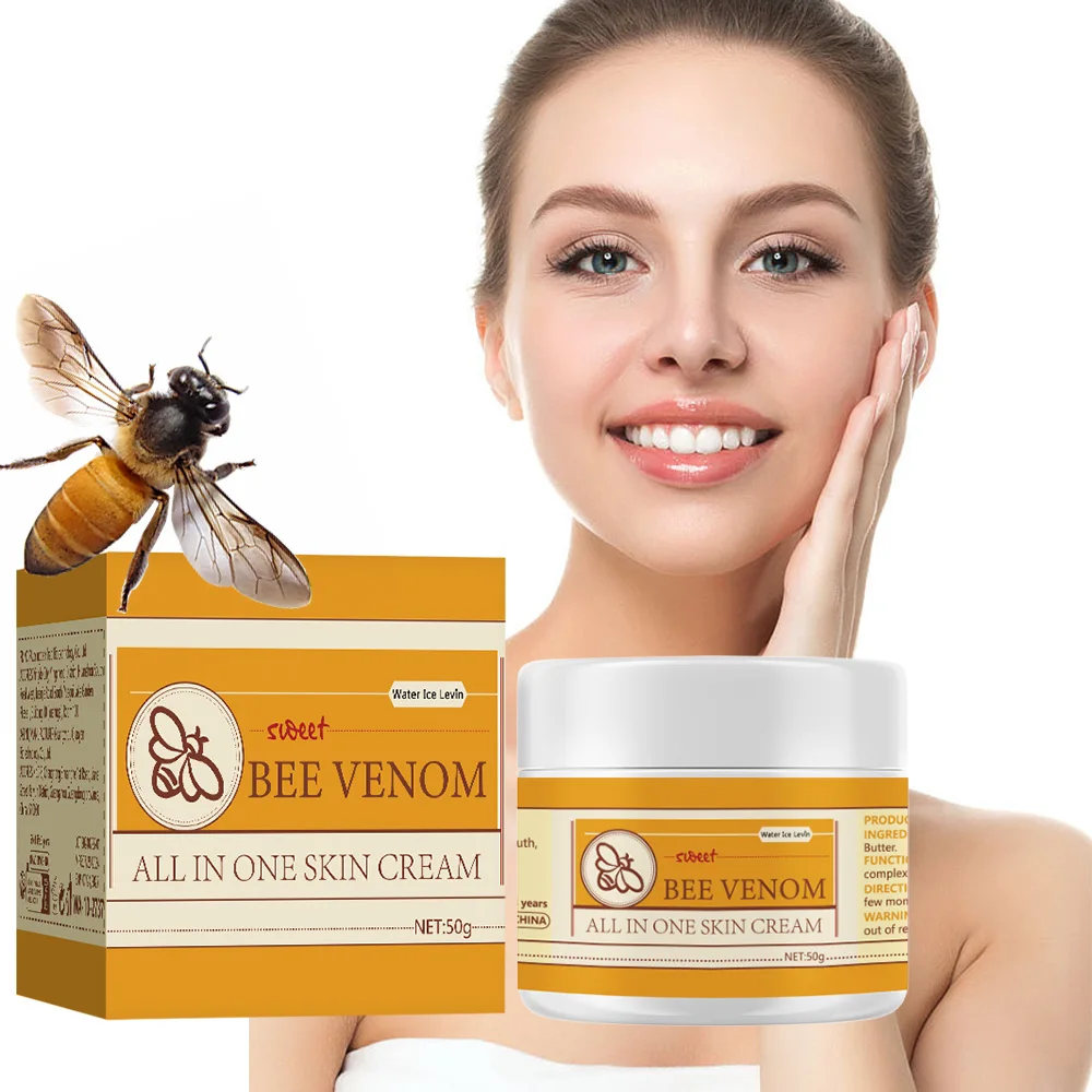 50g Bee venom skin cream Care Cream MoisturizingFirming Body Honey Gel Caramel Vanilla Floral ButtCare New style