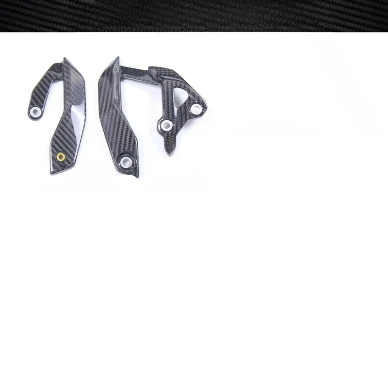 Motorcycle modified carbon fiber rear heel guard, pedal baffle