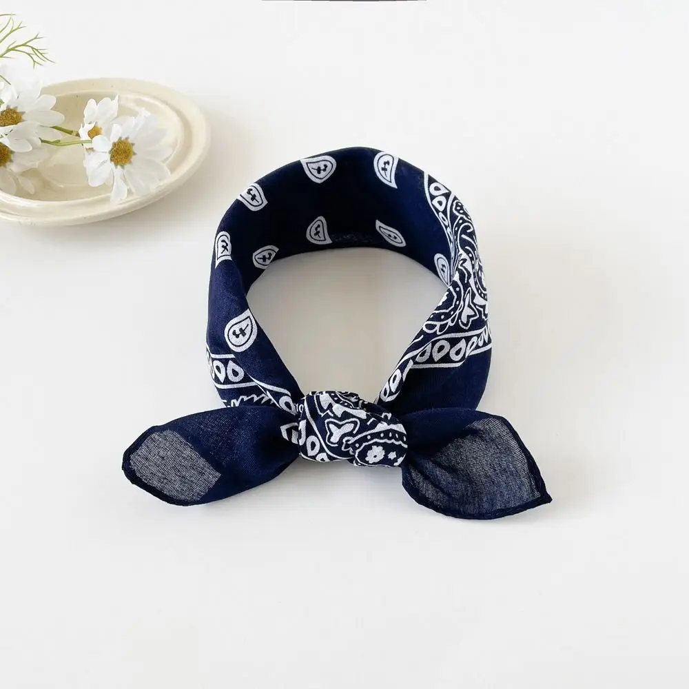 

Headband Small Square Scarf Triangle Scarf Hip Hop Cashew Nut Print Scarves Hair Scarf Cotton and Linen Printed Silk Scarf