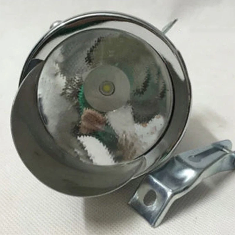 Hot Sales Retro Bright Classic Cool Bike Headlight Vintage Bike Metal Case Chrome Steel Led Light Night Riding Safety Tool
