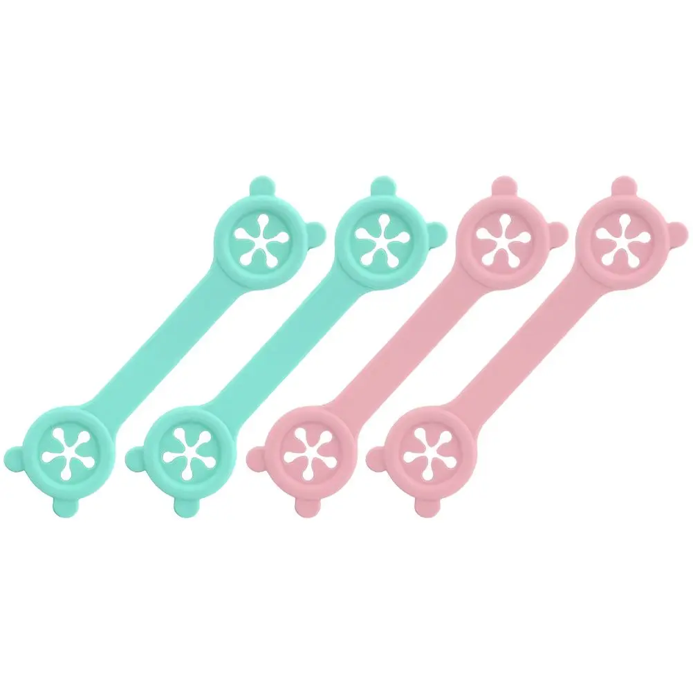 

4 Pcs Silicone Baby Bib Clips Durable Adjustable Feeding Clamps Toddler Saliva Towel Holder Infant Mealtime Accessories