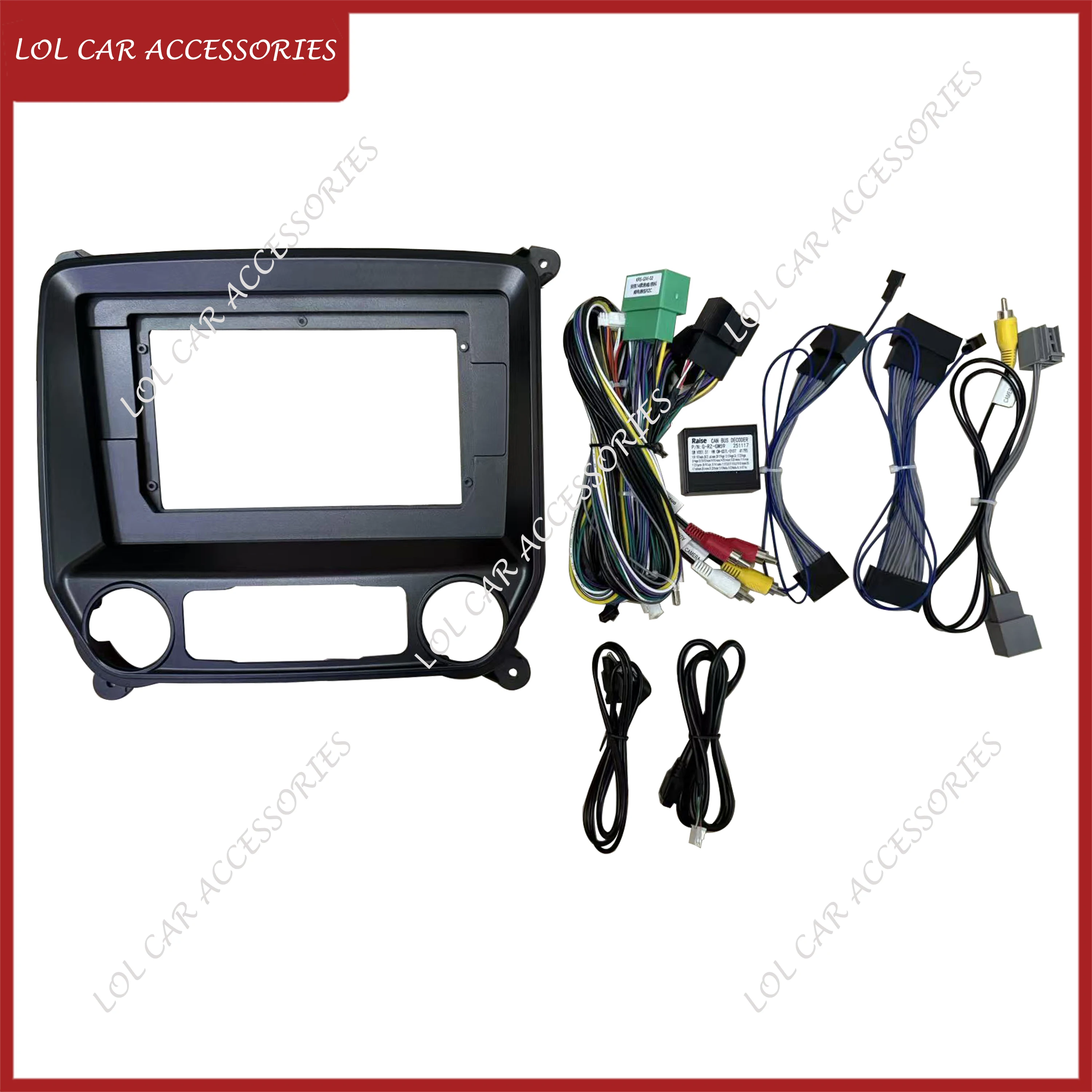 10.1 Inch For Chevrolet Silverado / GMC Sierra 2014-2018 Car Radio Android Stereo GPS MP5 Player Panel Frame Fascia Dash Cover