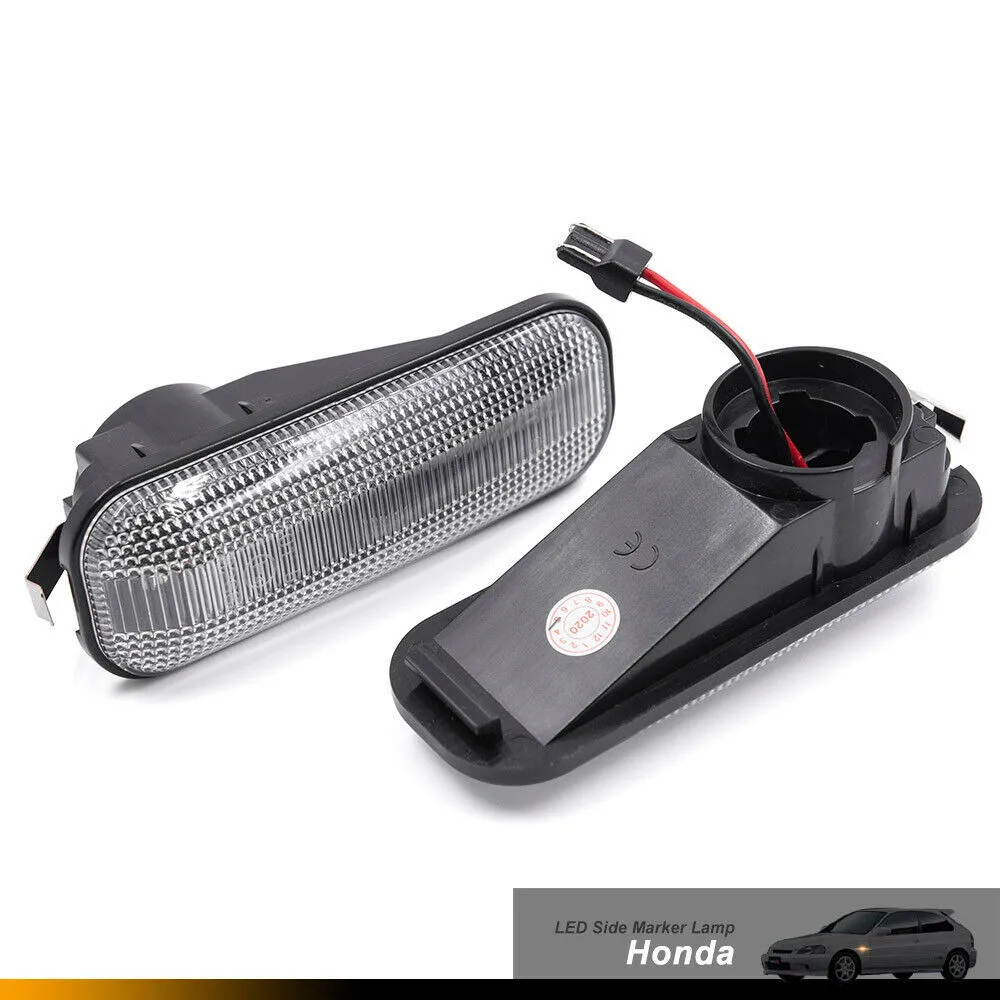 

2X Car Amber LED Front Side Marker Light For CR-V For Generation 1997-2001 For Civic Car Led Side Marker Lamp IP67 Waterproof