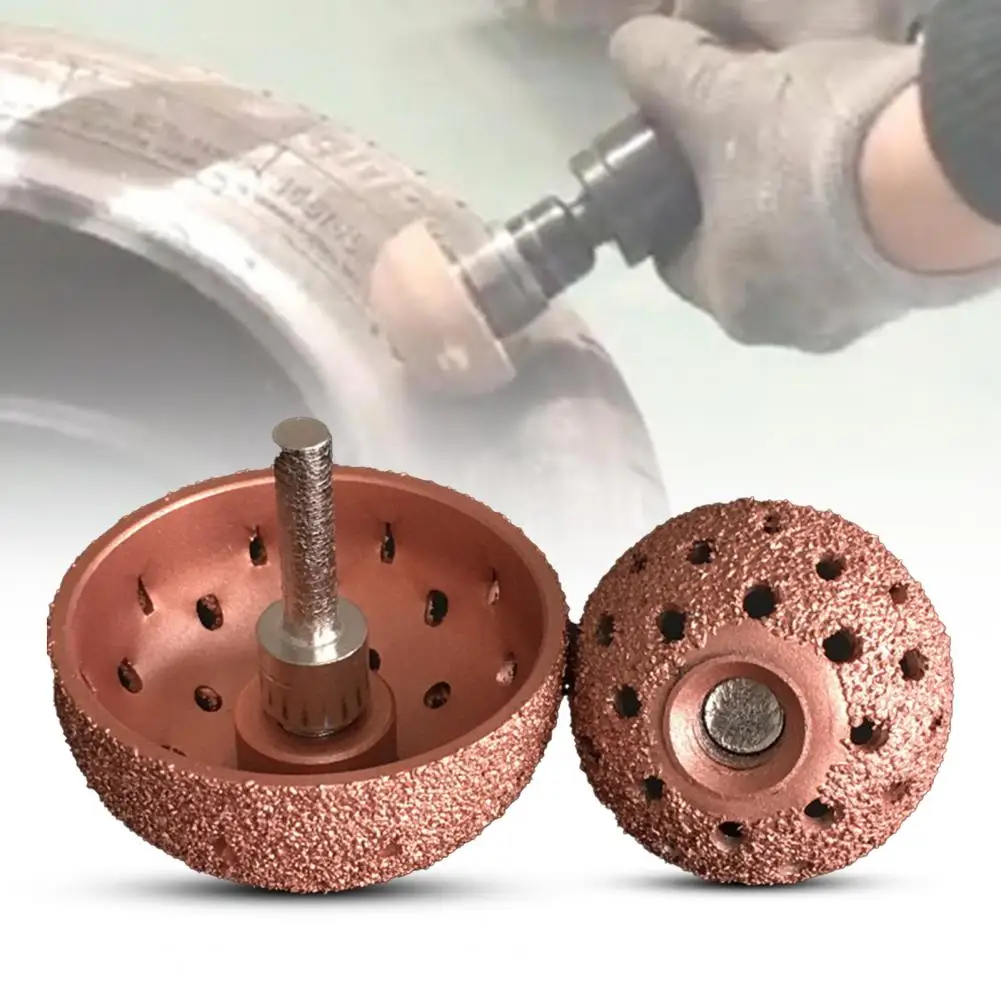 1 Set Mini Tire Grinding Head  High Hardness Grain Alloy Tire Buffing Wheel  Tire Grinding Head Rasp Buffer Ball