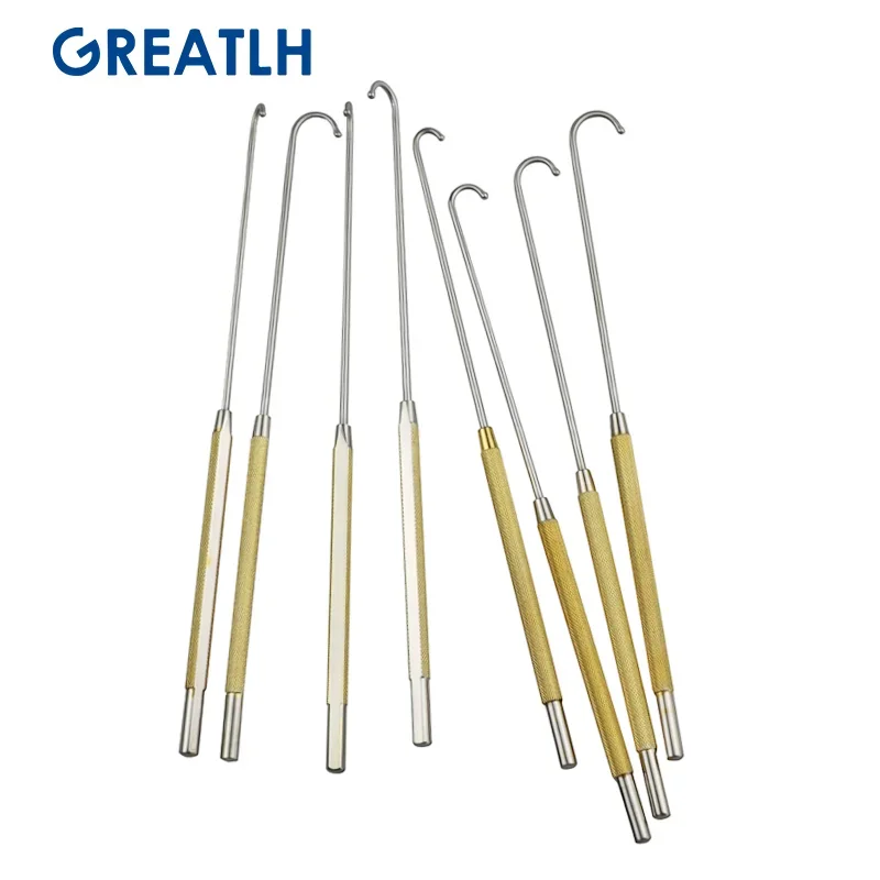 200mm Veterinary Instruments Spay Snook Hook Animal Ovaries Removal Hook Vet Snook Ovariectomy Hook Medical Pet Tools