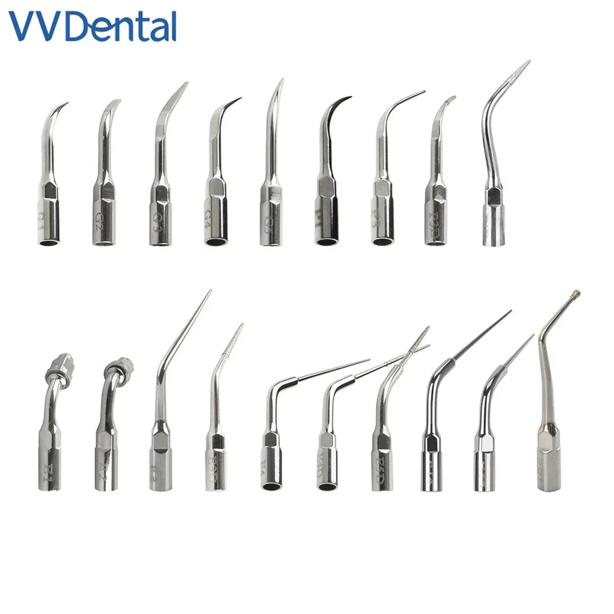 

VV Dental Ultrasonic Endo Scaler Tips Fit EMS Woodpecker Handpiece Dentista Whitening Teeth Dental Tools Needle G1 G2 G3/E1 E2