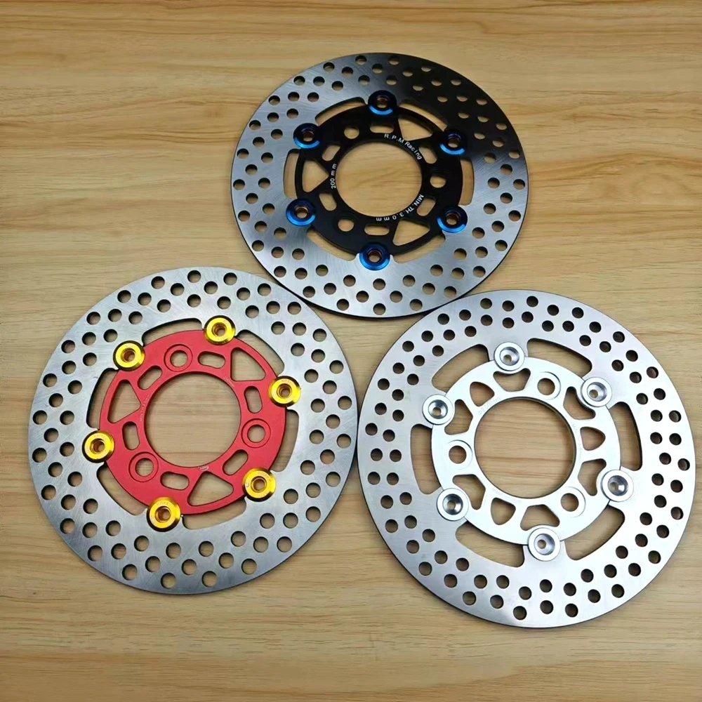 Universal 200mm Motorcycle Brake Disc Floating Rapid Cooling Brake pad For Honda DIO AF27/28/34/35/36 RSZ Jog Force Niu Ninebot