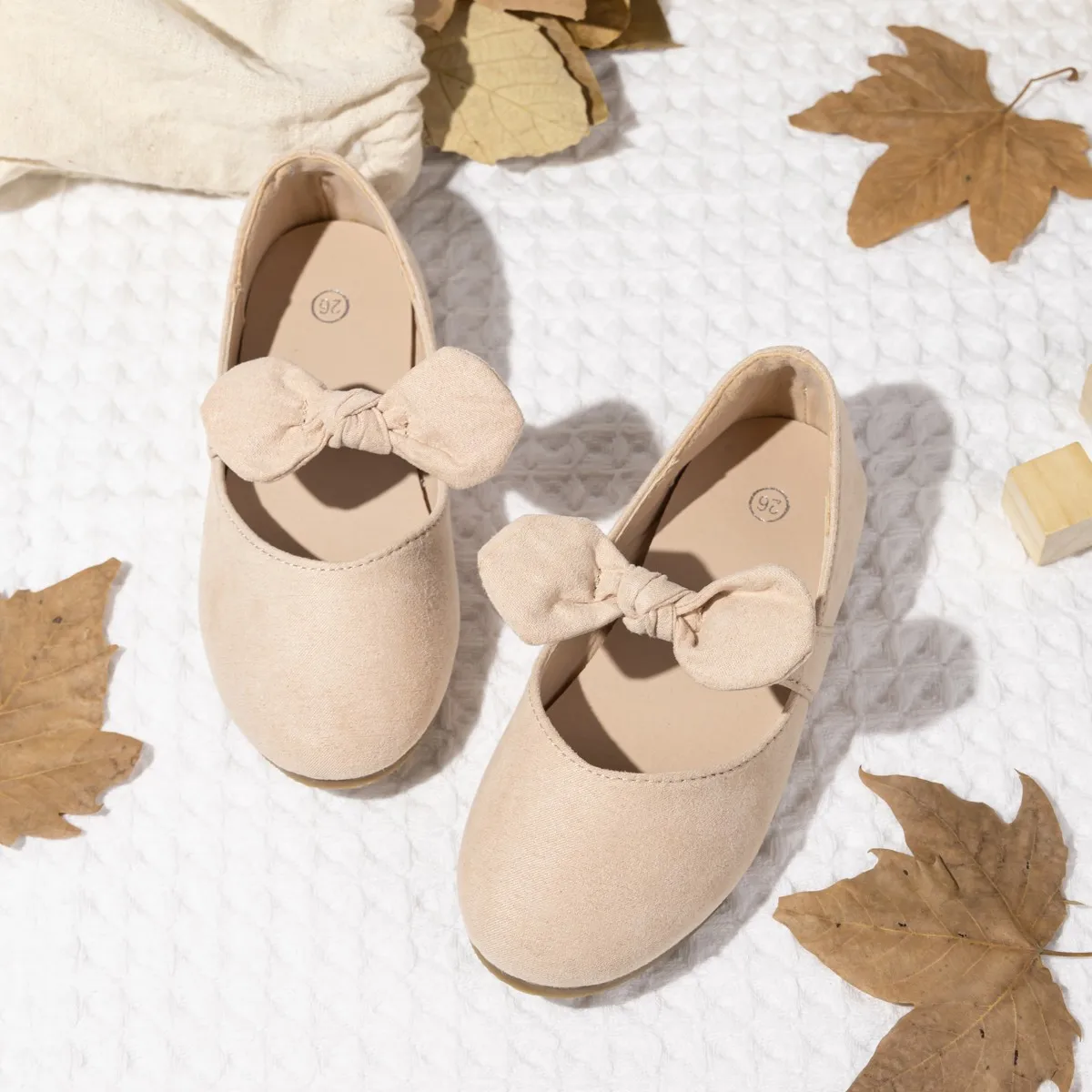 

Детская повседневная обувь с бантом, вечерние туфли принцессы, дышащая удобная резиновая мягкая нескользящая подошва, однотонная детская обувь