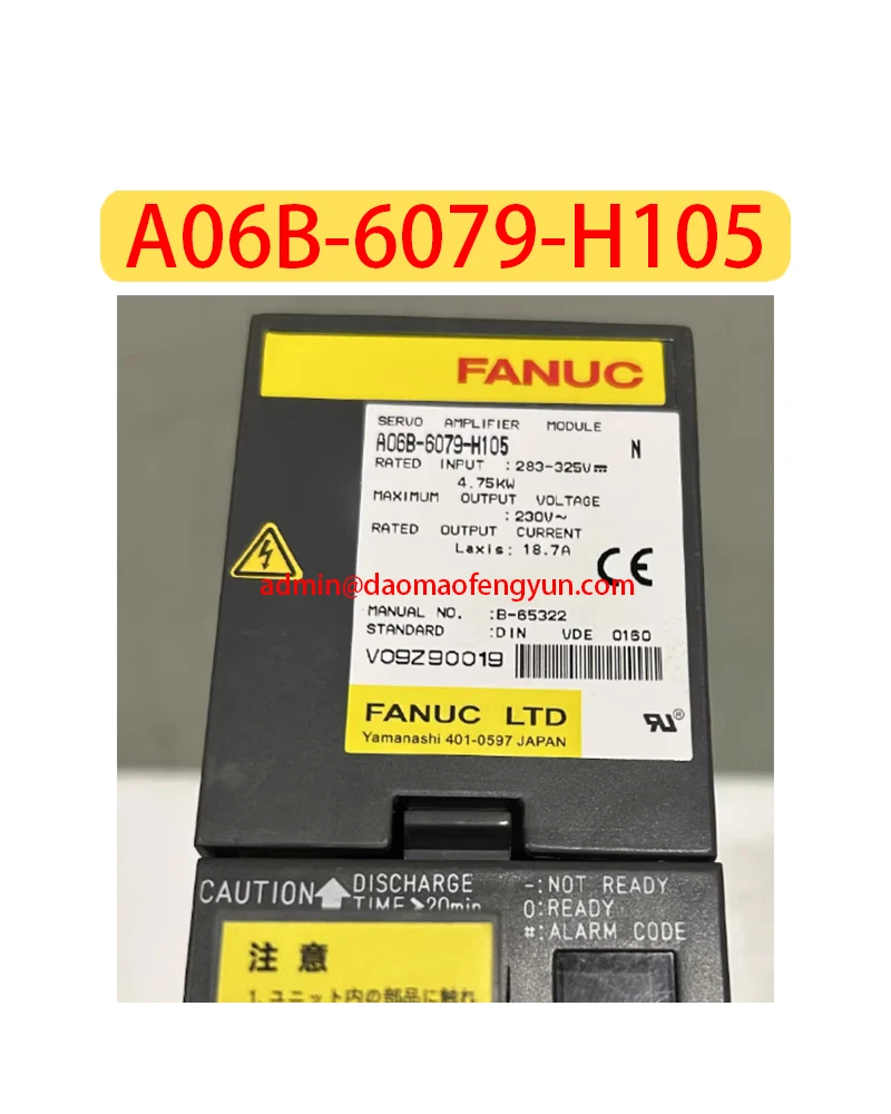 Servo Drive A06B-6079-H105 Used，Servo Drive A06B 6079 H105，Fast shipping，The shipment will be arranged after passing the test