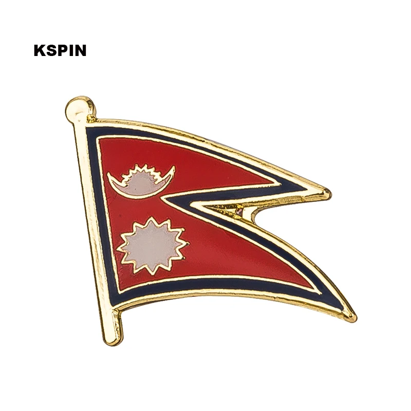 Broszka z flagą Nepalu Narodowe przypinki do klapy Przypinki do klapy z flagą Przypinka z flagą kraju