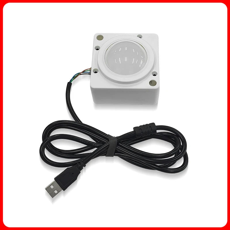 كرة التتبع المستديرة مقاس 2 بوصة، واجهة USB للماوس التي ينبعث منها ضوء LED تدعم توصيل نظام Windows Linux Android ولوحة مفاتيح عصا التحكم #3