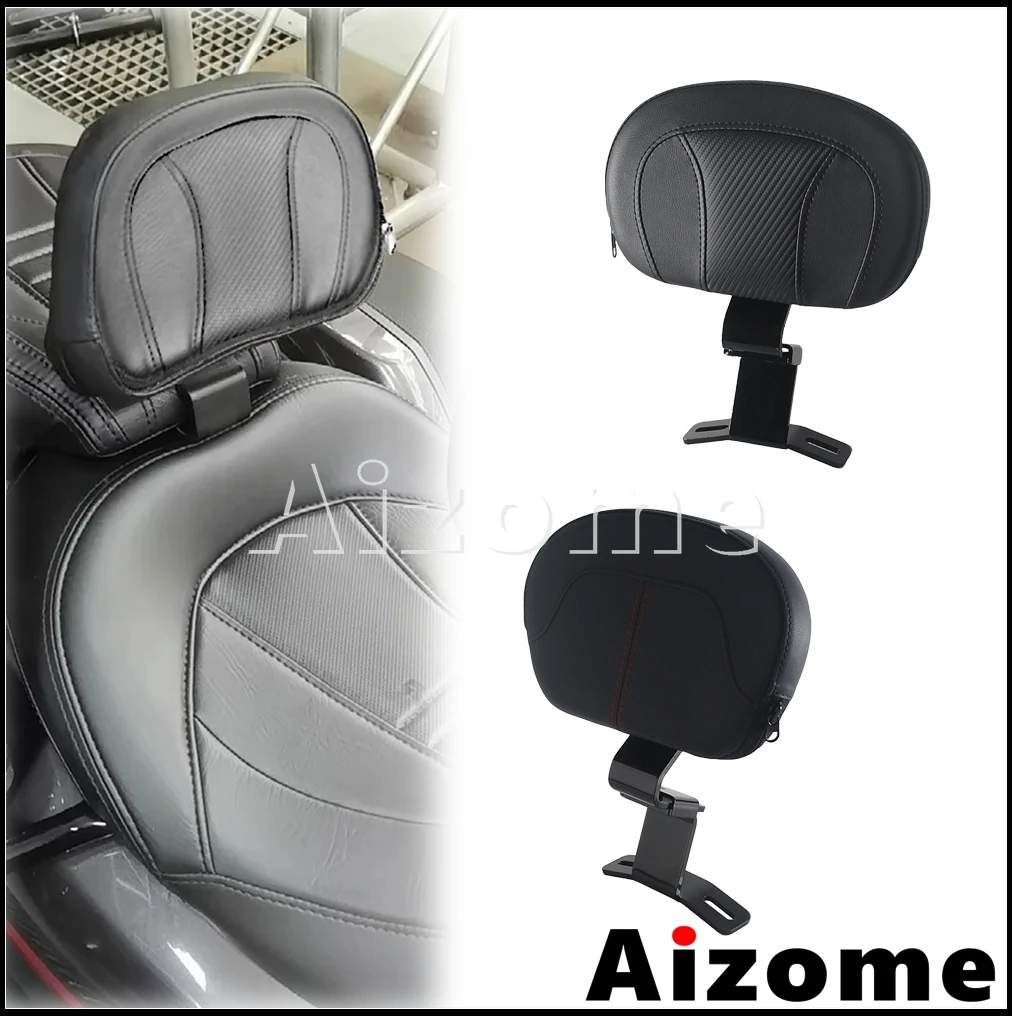 

Motorcycle Driver Rider Backrest Pad Mount Kit Adjustable Detachable For Harley Touring FLHX FLHXS FLHXSE FLHTK FLHTC 2009-2022