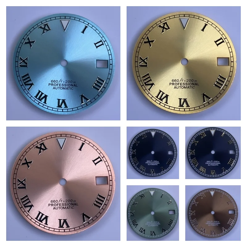 

NH35 Dial S Logo 28.5mm Suitable For NH35N/H36Sunray 62MAS Prospex Green Luminous Roma Index Replacement Mod Parts Watch Dial