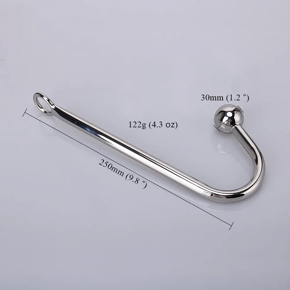 Anal Hook Metal Anal Plug With Ball Hole Butt Plug Dilator Prostate Massager Exotic Anal Plug Sex Toy For Man Male BDSM Game