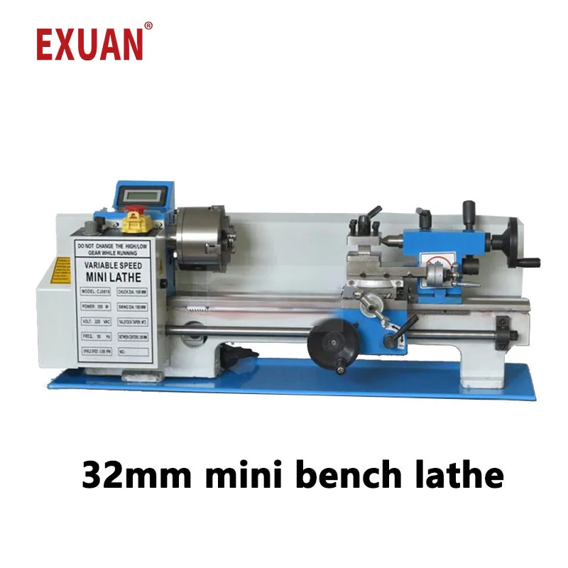 

LISM Mini Lathe Machine Benchtop Metal Lathe Small Stainless Steel Lathe Household DIY High Precision Metal Processing Woodwork