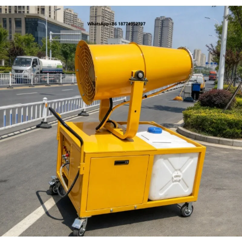 New Long Range Pesticide Irrigation Mist Cannon Sprayer  Motor Engine PLC Control Nozzles Easy Use Construction