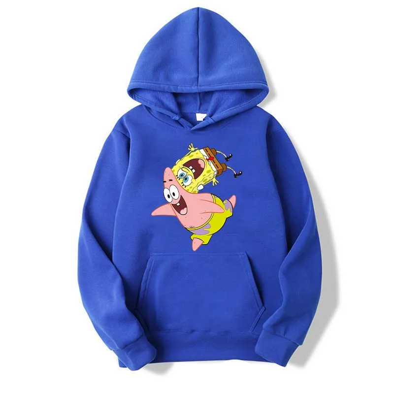 SpongeBob SquarePantsAnd Patrick Star Cartoon Anime 2026 New Fashion Sports Men's and Women's Hooded Sweatshirts Free Shipping