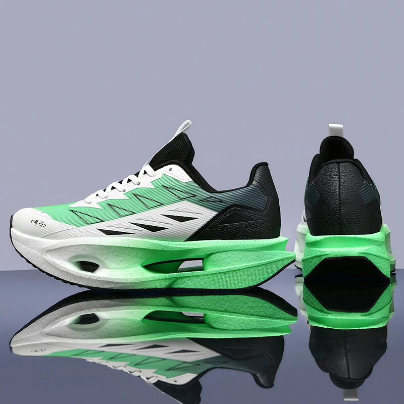Lightweight Marathon Men's Running Shoes Carbon Plate Professional Sports Women's Comfortable Sports Shoes Walking Sneakers Male - view 3
