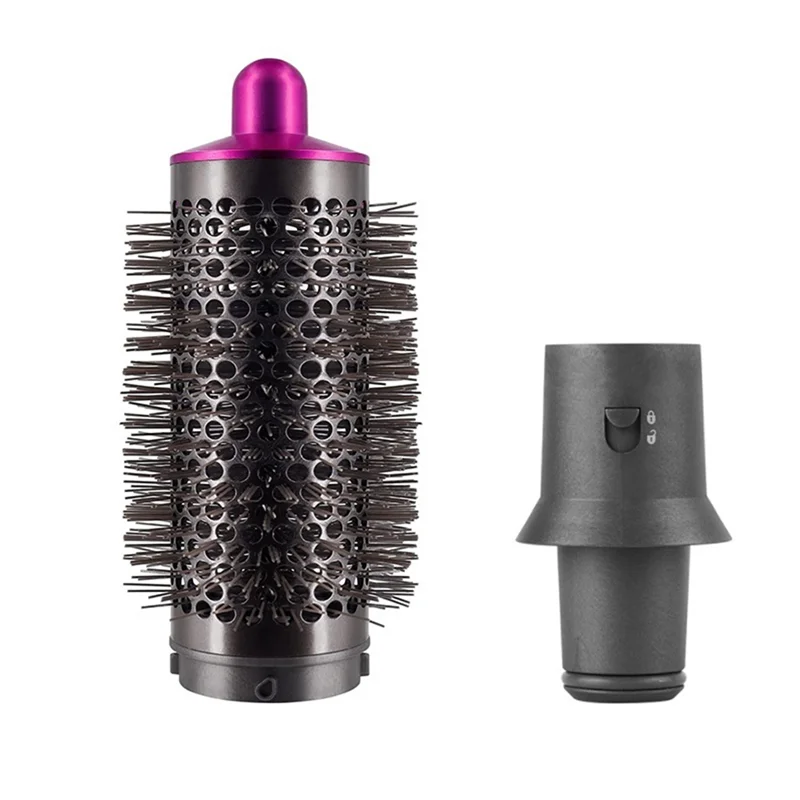 

Cylinder Comb and Adapter for Styler / Supersonic Hair Dryer Accessories Hair Styling Tool,Rose Red & Gray