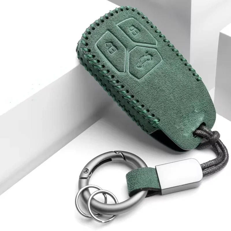 

Suede Wrap Car Keys Case Cover for Audi A4 B6 B8 B9 A6 C6 C7 C8 A1 A3 A7 Q2 Q3 Q5 Q7 Q8 RS4 RS5 RS6 RS7 1999-2024 Accessories