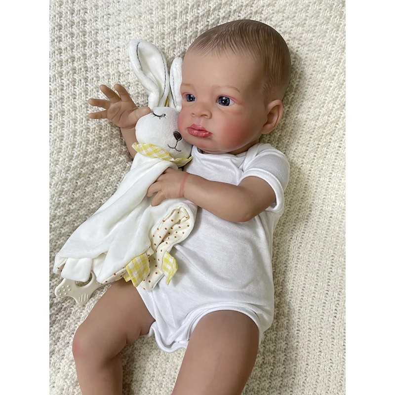 

20Inches Bebe Reborn Dolls Lanny Reborn Toddler Hand-draw Hair Realistic Baby Alive Lifelike Newborn Dolls Real Doll Kids Gift