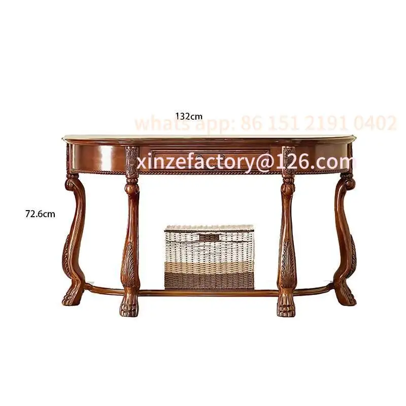 

Customizable stolik konsola w stylu vintage, wysokiej jakości meble do przechowywania, ekskluzywny design, stolik kons