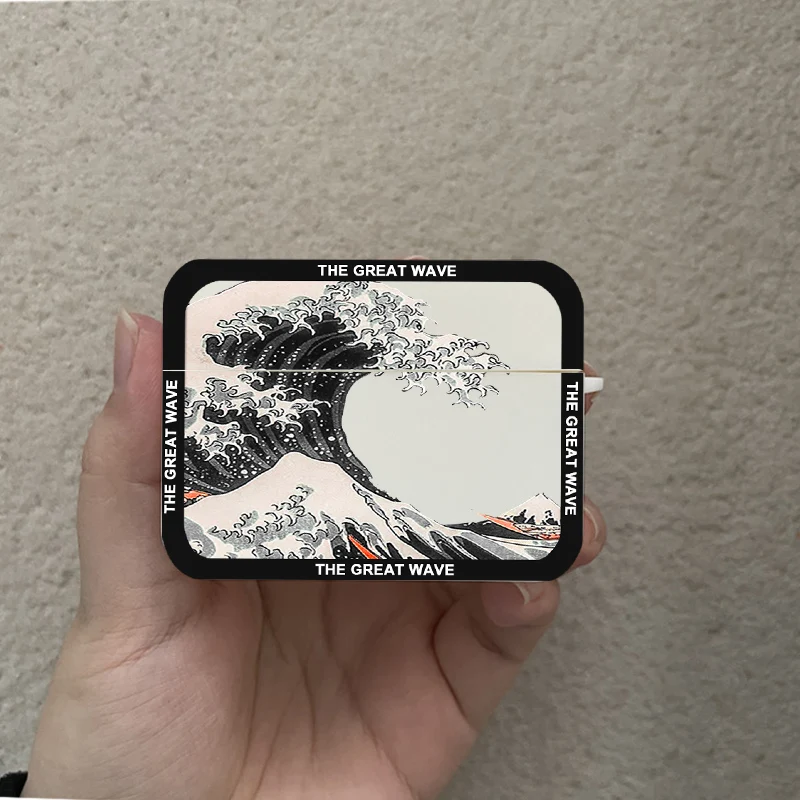 Modne etui na słuchawki Great Blue Wave do słuchawek AirPods 12 3 Pro Art Print Bezprzewodowe etui na słuchawki do słuchawek Air Pods Pro2 Akcesoria