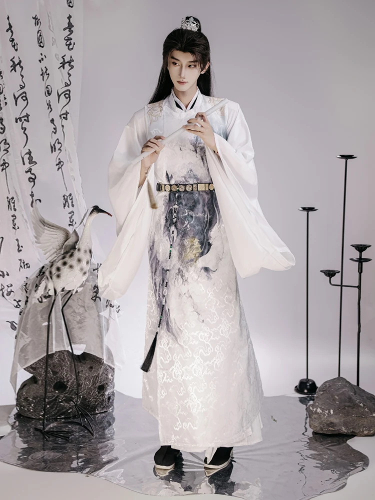 tang-song-dynasty-round-collar-robe-set-men's-youth-gong-sun-ce-hanfu-ancient-costume-national-trend-style-travel-wear-polyester