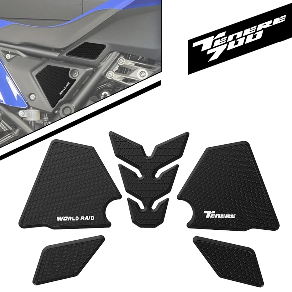 Tank Pad FOR Yamaha Tenere 700 World Raid Standard Edition Motorcycle Rubber Anti-slip Scratch-resistant Protector Sticker 2025