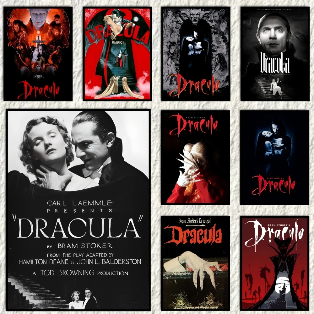 Retro Horrible Movie Dracula Poster Holiday Gifts Designed For Home Restaurant Office Space Corridor Wall Art