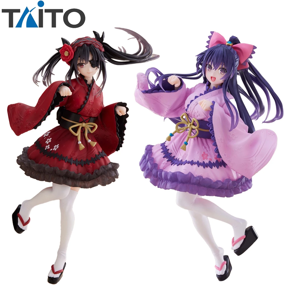 Stocked Original Taito Coreful Figure Date A Live Yatogami Tohka Tokisaki Kurumi Japanese Goth Ver. Anime Kawaii Waifu Figures