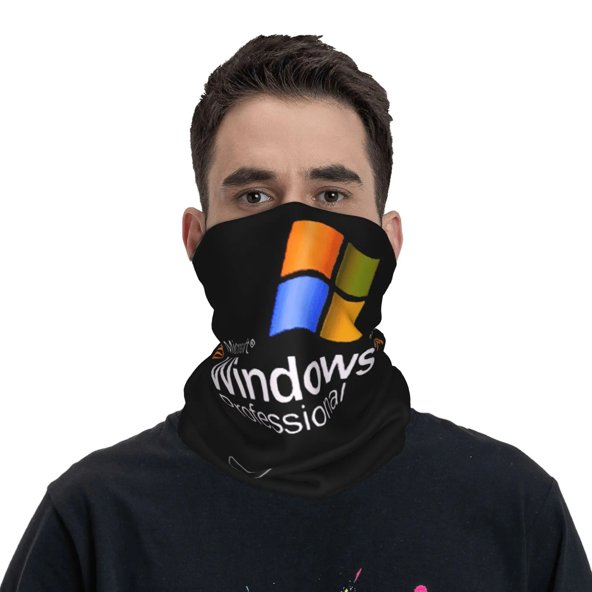 Windows 95 Geeks Nerd Mesh Bandana Ghetta per il collo Maschera stampata Sciarpa Maschera multiuso Escursionismo Pesca per uomini Donne Adulti