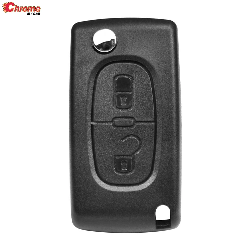 

Car Key Case Fob Shell For Peugeot 207 308 3008 5008 807 Expert Partner Citroen C3 Picasso C-Crosser 2004-2017 2 Button HU83