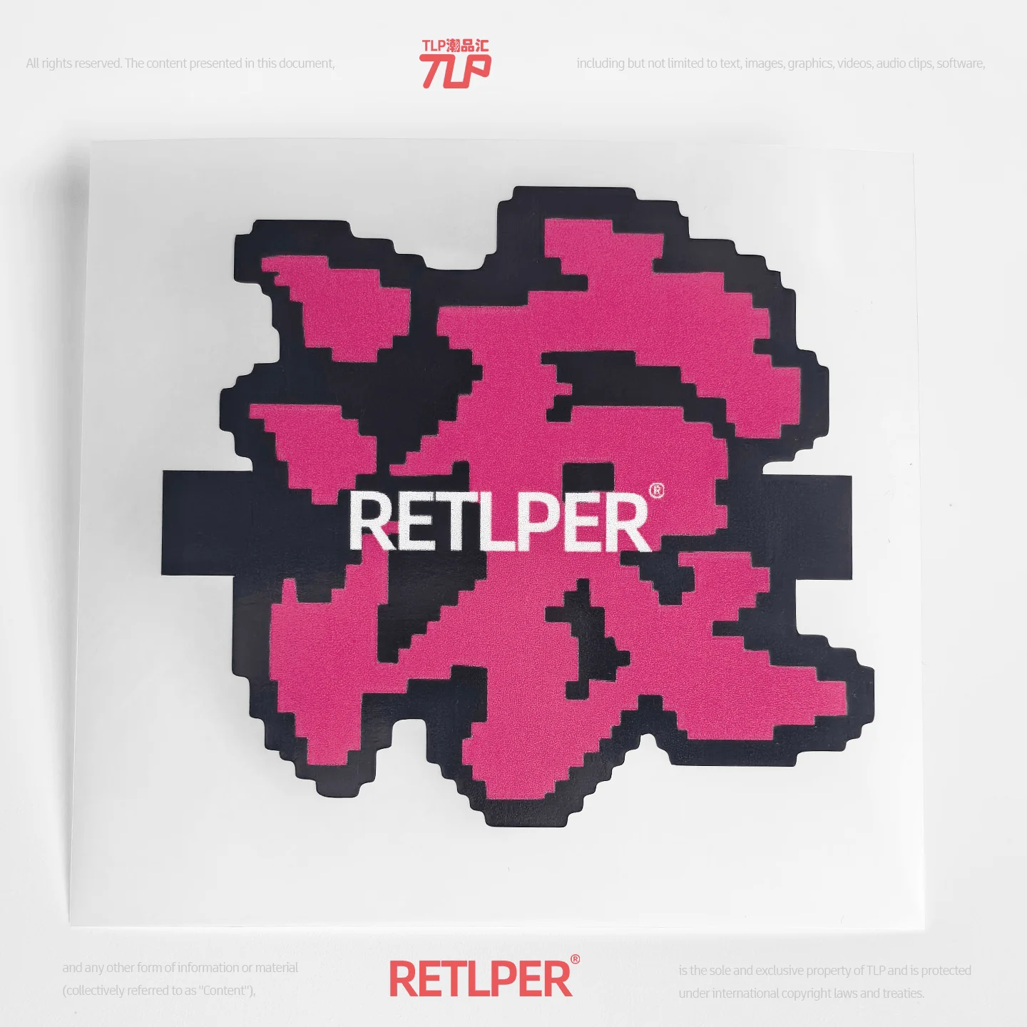 Retlper Reflective Car Sticker Original Roll Away Worries Chinese Character Art Style Waterproof for Car/Moto