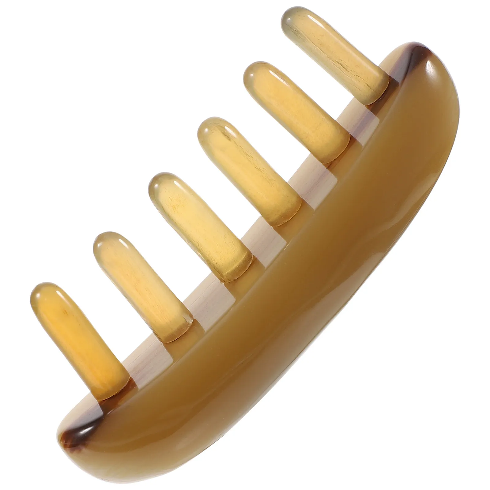 

1Pcs Ox Horn Massage Comb Scalp Massager with Wide Teeth Ergonomic Design Natural Horn Hair Care Tool for Home Travel Stress
