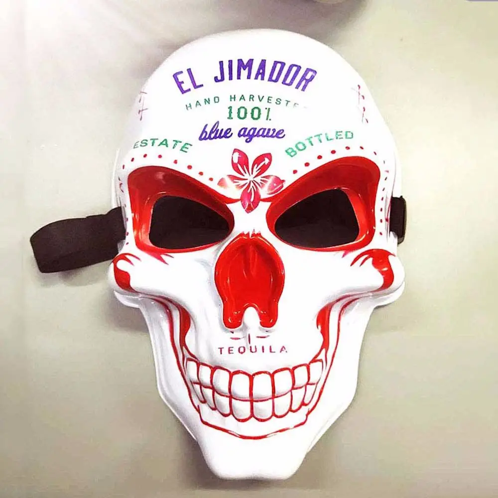 EL เฉพาะพลาสติก Headwear หน้ากากผี Skull หน้ากากคอสเพลย์หน้ากากสยองขวัญหน้ากากปาร์ตี้ Props Party Props