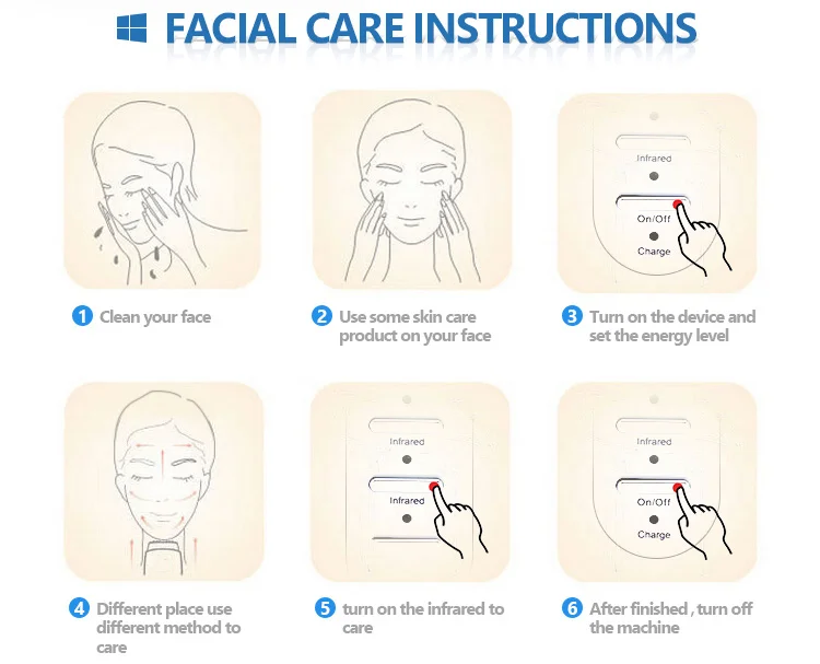 Machine faciale à radiofréquence RF EMS LED Photon raffermissement de la peau Anti-âge élimination des rides dispositif de Lifting du visage équipement de beauté