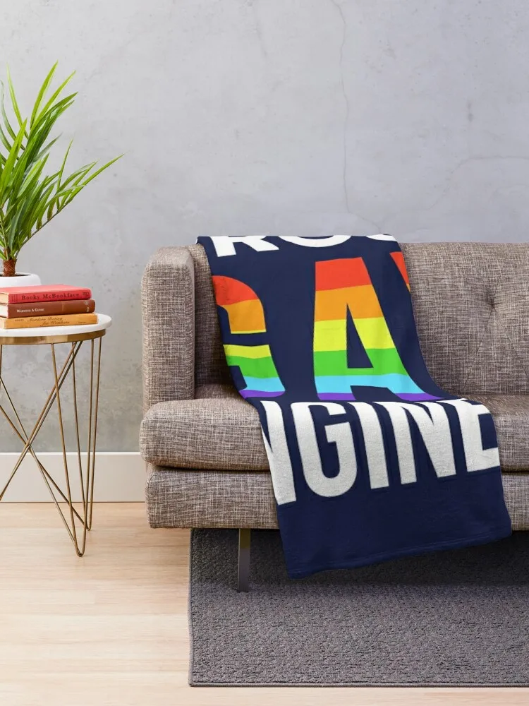 Proud Gay Engineer LGBTQ Throw Blanket decorative Flannels Blankets